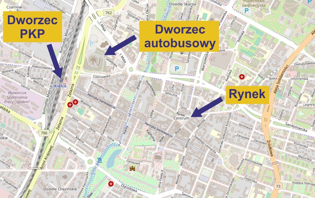 K+R funkcjonuje również przy kieleckim dworcu autobusowym
